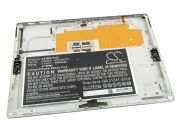 Tapa de batería plateada para Microsoft Surface Pro 4 + batería CS-MIS172SL